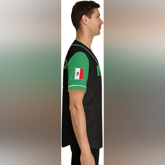 New w Tags Mens Mexico National Baseball Jersey Multiple Sizes - Picture 7 of 8
